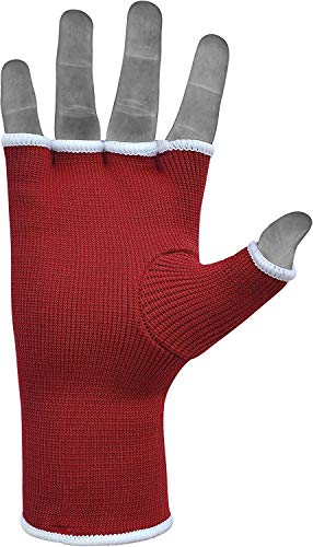 Rdx Boxing Inner Mitts Hand Wraps Mma Fist Protector Bandages, Small, Red #TOP6