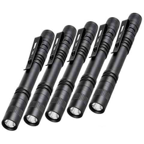 Tileon 5PCS Mini Pen Flashlight Cover