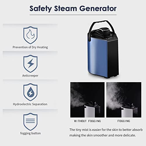 Personal Steam Sauna,Portable Steam Sauna For Home,Foldable Sauna With 3L, Up To 90Min,800W Steam Generator With Safety Protection,Remote Control & Portable Chair,Ul Certification Passed #TOP3