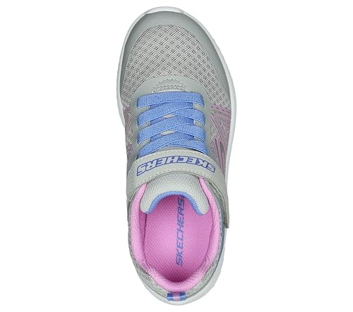 Image of Skechers Girls' Microspec Swirl Sweet | Casual, Lightweight, Machine Washable, Cushioned Insole