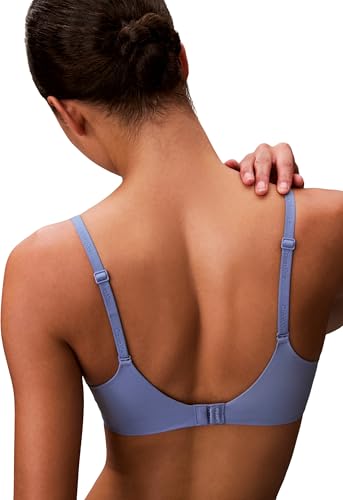 Calvin Klein Damen Plunge BH Lightly Lined Größenverstellbar, Blau (Blue Tulip), 90B – Ansicht 4