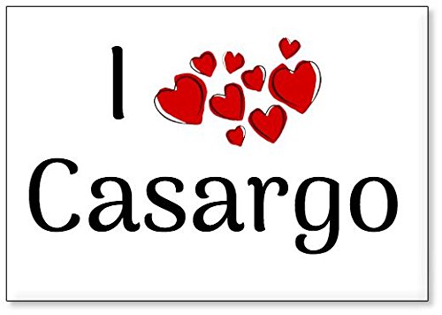I Love Casargo, Fridge Magnet (Design 3)