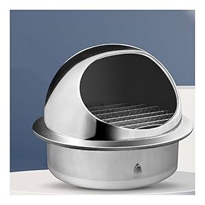 ZoRHac Edelstahl Wandlüftung mit Lamellen und Netz