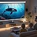 ZENY Projector Screen Pull Down 100 Inch 16:9 HD Projection Screen Folding Home Theater Portable Indoor Outdoor Movie Screen