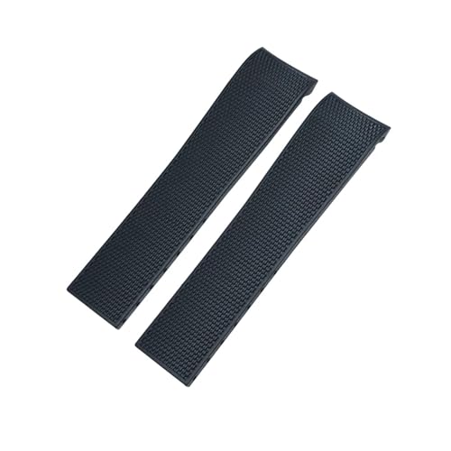 Bracelet silicone de rechange pour montre Longines Conquest L3 taille 20mm noir