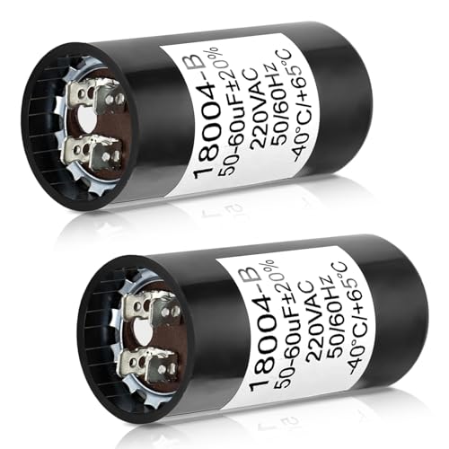 2 Pcs X-18004-B Capacitor for Genie 1/3HP Openers – 50-60uf 220V
