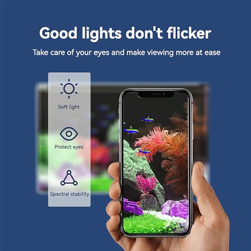 Image of 5-8 Gallon Fish Tank Clip On Aquarium Light with White Blue Red LEDs Small Aquarium Light, Full Spectrum Fish Tank Light with USB Port and 360 Degrees Flexible Rotate