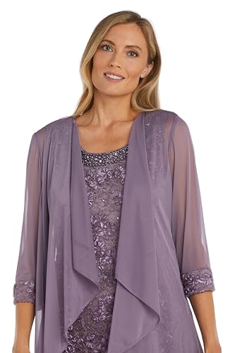 Image of R&M Richards Women's Gleaming Grace Lace Ensemble