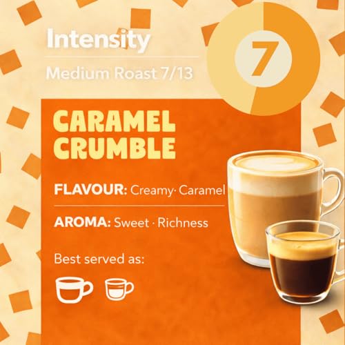 Image of Caramelly Coffee Pods Super Saver Pack - Nespresso Compatible - 80 Aluminium Coffee Capsules - Box of 8, 80 Pods