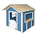 Produktbild Home Deluxe - Spielhaus - DER GROßE PALAST blau - 118 x 138 x 132 cm - ohne Bank - inkl. Montagematerial I Gartenhaus Holzhaus Kinderhaus