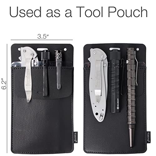 Tintris TTPP-BK3A Pocket Protector, 3 Pack Leather Pen Pencil Holder Pouch Organizer thumb #3