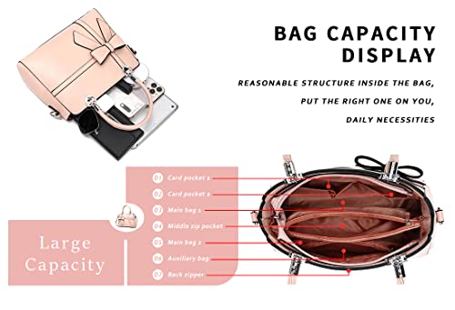 Image of JHVYF Women Tote bag Satchel Purses and Handbags for Women Shoulder Bags Bow Purse