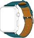 Produktbild topp - Echtleder Armband für Apple Watch 38/40 mm, navy/Seam