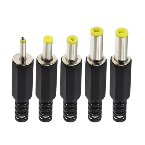 Conector de clavija DC macho de 3.5x1.35mm para cable de soldadura de corriente, 10 Uds 3