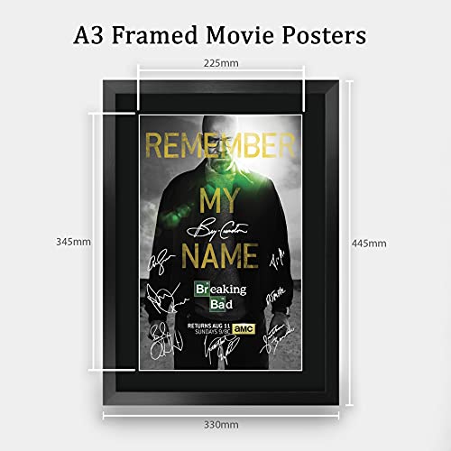 HWC Trading A3 FR Breaking Bad Tv Posters Casting Series Of Ondertekening Van Gift A3 Gifts Ontworpen Afgedrukt Op… - Afbeelding 3
