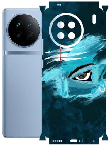 Image of AtOdds - Full Body Back Screen Guard Protector Film - Lamination Wrap Skin Sticker Compatible with VIVO X90 | Scratchproof Matte Finish (Mahadev)