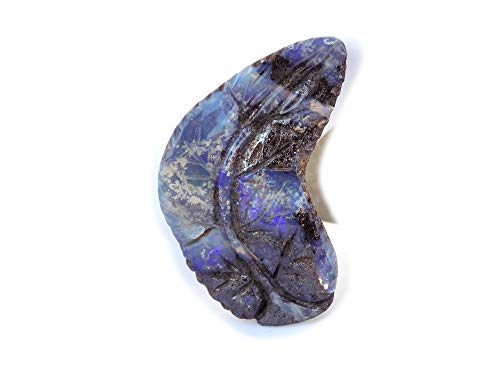 Cabochon Boulder Opal de 27Ct, une pierre fine de forme feuille pour joaillerie haut de gamme
