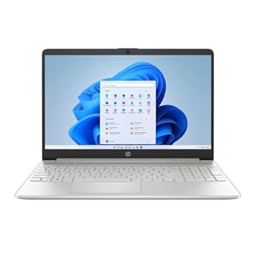 HP Laptop Full HD com tela sensível ao toque de 15,6 polegadas, processador Intel Celeron i7-1255U, gráficos Intel Iris Xe, RAM DDR4-3200 MHz de 16 GB, SSD de 512 GB, Windows 11 Home (prata natural)