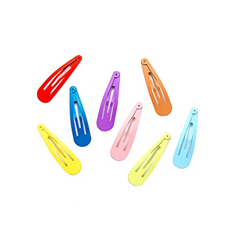 Nicedier-Tech Petit 50pcs Barrettes Snap Barrettes antiglisse Métal Barrettes Accessoires pour Cheveux pour Les Filles bébé Couleur aléatoire