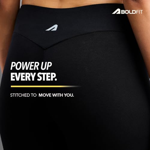Image of Boldfit Gym Leggings for Women Workout Yoga Tights for Womens Full Length Leggings for Woman Yoga Pants for Woman Workout and Gym Tights Women high Waist