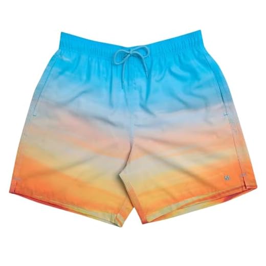 MASH Short Praia Masculino Bermuda Dryfit Elastano Sunset, Azul Claro, P