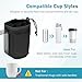 TYYIHUA Cup Holder and Phone Holder for Electric Wheelchair, Compatible with Most Electric Wheelchairs, Secure & Convenient Drink Carrier, Black