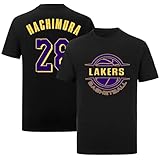 Rui Hachimura Shirt T-Shirt Jersey Basketball No Brand/Logos 100% Cotton for Black Mens/Women/Kids