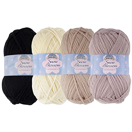 Hilo de lana DK JubileeYarn gris para tejer jerséis cómodos de invierno 2