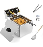 Amazon.co.jp: PUNIDI 電気フライヤー 12L 業務用 家庭用可 卓上 100V
