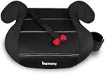 Harmony Dreamtime Elite Siège d'appoint à dossier élevé – 2-in-1 Siège de voiture booster de ceinture avec porte-gobelet & Guide de ceinture d'épaule, pour les enfants de 18 à 50 kg (40 à 110 lb), 86 à 145 cm (34 à 57 po) - noir