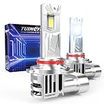 TUINCYN Bombilla 9005 LED Canbus, 30000LM 600% Brillo 6000K Blanco, Lámparas LED 9005 HB3 Faro Coche para Coche Moto Camiones, Anti Error 1:1 Mini Size Recambio para Xenón Halógena, 2 Bombillas