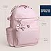 Itzy Ritzy Diaper Bag Backpack – Large Capacity Boss Plus Baby Backpack Diaper Bag Featuring 19 Pockets, Changing Pad, Stroller Clips, and Comfortable Straps (Pink Ribbons & Roses)
