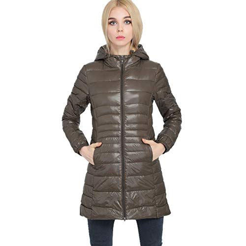 最安値 Showlovein ダウン ジャケット レデイース 軽量 ライトダウン コート春秋冬 防風 暖かいロングコート超薄いダウンジャケット 0224 の価格比較