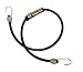 CargoLoc 32443 Industrial Bungee Cords with Dichromate Steel Hooks, 40-Inch, Black