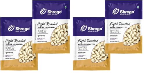 Image of SHREGO Peanut Plus Light Roasted Whole Peanut Unsalted 720G, Snacks and Namkeen (Pack of 2)