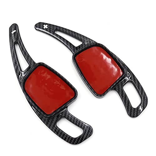 GZYF Paddle Shifter Extensions, Carbon Fiber Black Steering Wheel Shift for A3/S3/SQ7 2017-2020, A5/S5/Q5 2018-2021, Q2/Q7 2017-2021