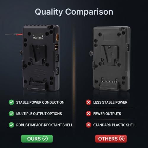 Adaptador de batería V Mount D Tap Naroote compacto para cámaras 2