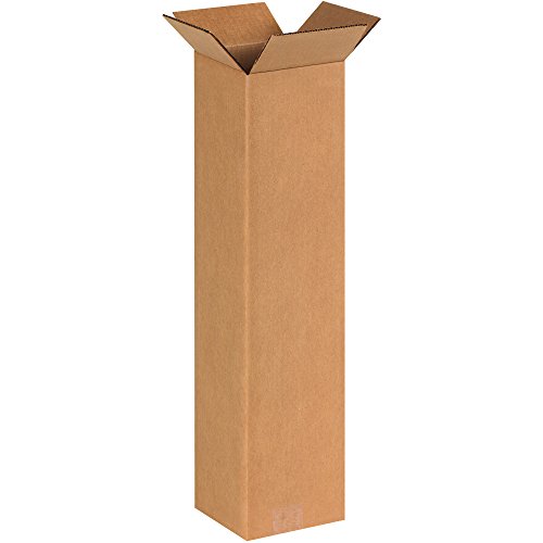 Image of TAPE LOGIC 6x6x24 Tall Corrugated Boxes, Tall, 6L x 6W x 24H, Pack of 25 | Shipping, Packaging, Moving, Storage Box for Home or Business, Strong Wholesale Bulk Boxes