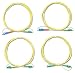 Fluke Networks SRC-9-SCLC-KIT Singlemode Test Reference Cord Kit for Testing LC Terminated Fibers, 2m Length, 2 SC/LC, 2 LC/LC Male Network, Fiber Tester Accessory