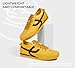 LUCKY STEP Women's Retro Fashion Sneakers Thin Sole Casual Walking Lightweight Tennis Trainers Running Gym Workout Classic Comfortable Athletic Shoes(Yellow,7)