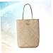 MOBUTOFU Fashion Woven Beach Handbag Stylish Grass Woven Tote for Vacation Outdoor Travel and Daily Use for Storing Essentials Like Wallet and Phone