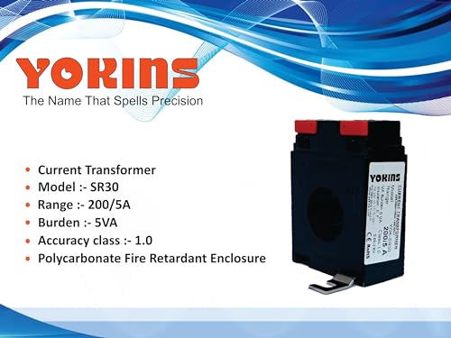 Image of YOKINS, Current Transformer SR30 200 /5A, 200A CT for ammeter