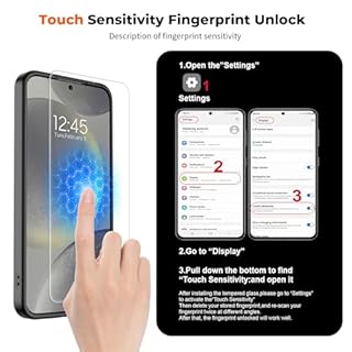 SUPFINE Magnetic for Samsung Galaxy S24 Case / S25 Case with Screen Protector, (Compatible with MagSafe) (Military Grade Drop Protection) Slim Translucent Shockproof Phone Case,Black