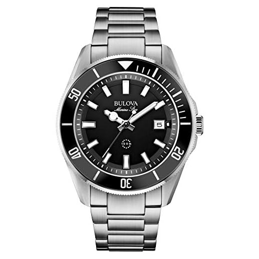 BULOVA heren horloge marine star zwart