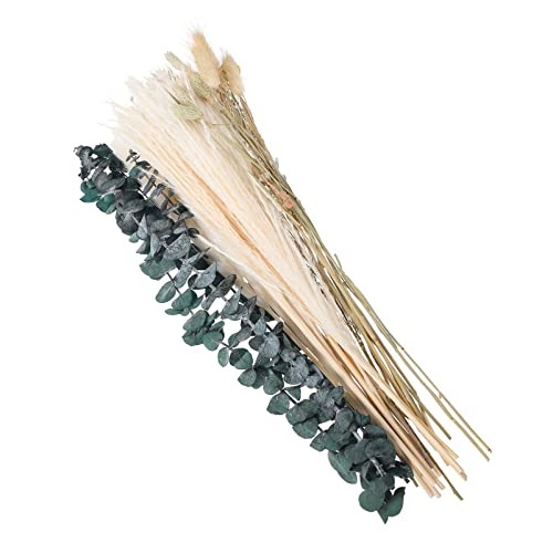 SEWACC 1 conjunto de palhetas artificiais flores secas pampas grama plumas falsas pampas grama buquê