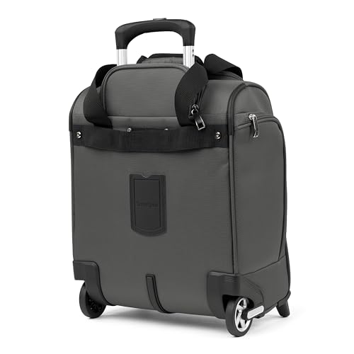 Image of Travelpro Luggage Maxlite 5 Softside Lightweight Rolling Underseat Compact Carry on Upright 2 Wheel Bag, 15-Inch - Shadow Grey
