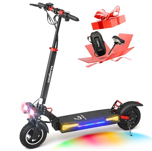 Kugoo M4 Pro - Patinete eléctrico (500 W, 800 W, máximo 48 V, 18 Ah, autonomía 65 – 90 km, 10 pulgadas, absorción de choque con doble freno, patinete adulto plegable para adultos y adolescentes