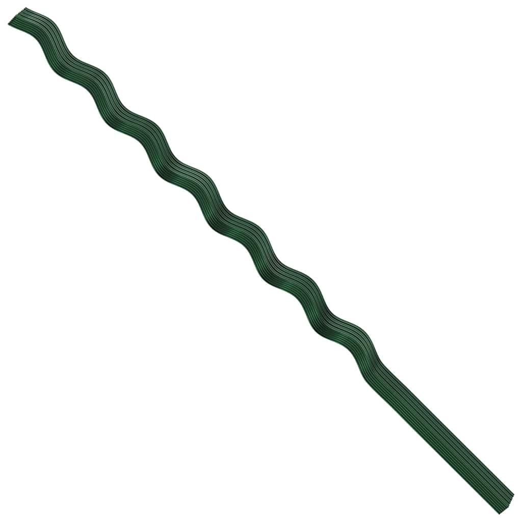 50 piezas de soporte para plantas verde 170 x 0,6 x 0,6 cm de acero resistente para plantas trepadoras jardín