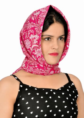 Image of Scarf For Girls 100% Pure Cotton Hand Block Printed Square
