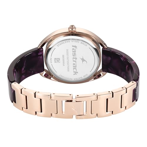 Image of Fastrack Younique 3.0 Quartz Analog Purple Round Dial Women's Watch - 68036KD05